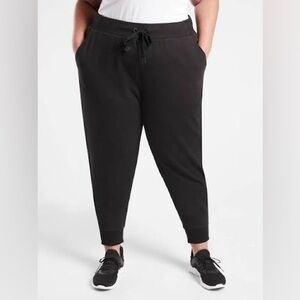 Athleta Black Triumph Casual Lounge Joggers with Hip Pockets Size 1X